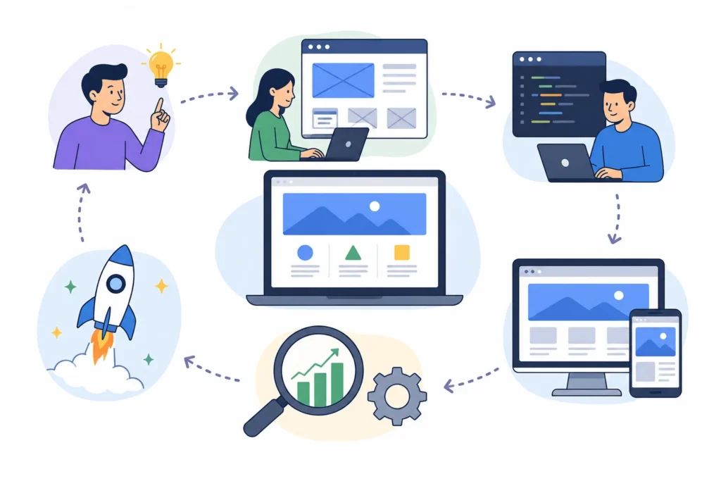 Proceso de creación de páginas web
