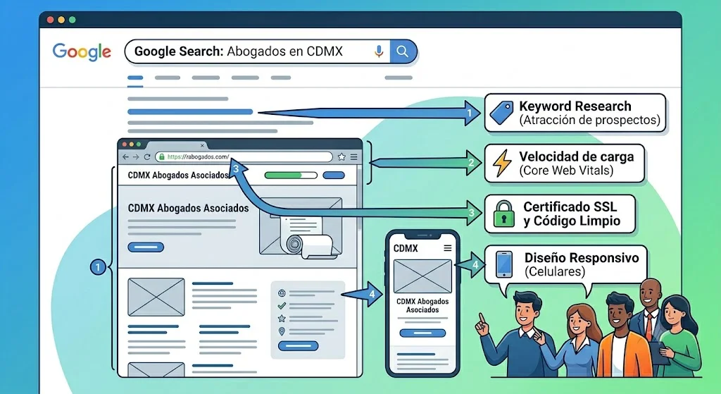Ilustración para mostrar cuánto cuesta una página web optimizada para buscadores